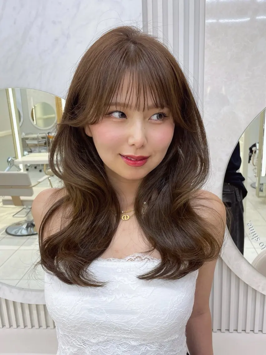 ロング カット 顔周り/レイヤー /前髪/TAKUのヘアスタイル