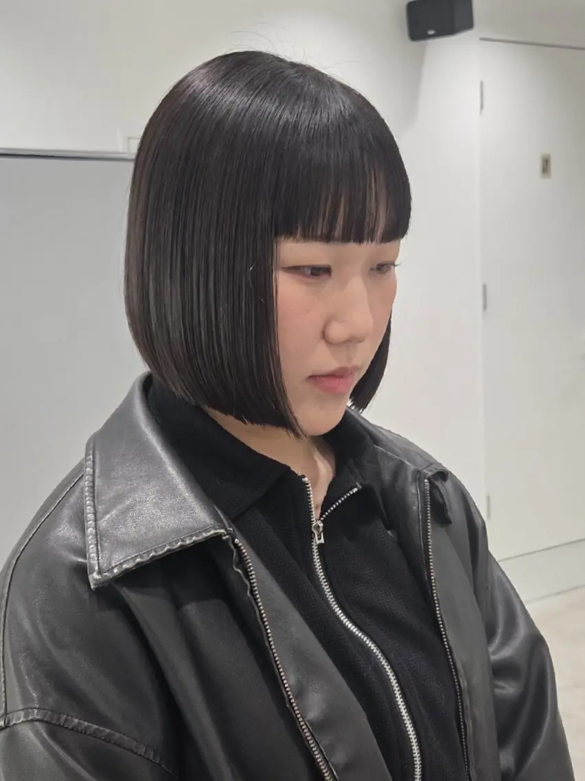 ショート ボブ レイヤーカット 小顔カット カット ヘアカラー トリートメント ヨクト/当日直前✨ 予約大歓迎🙆♀️のヘアスタイル