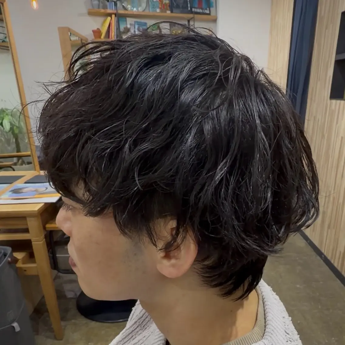 パーマ メンズ カット パーマ ヘアセット 新宿メンズカット/ パーマ/岩田進一のヘアスタイル