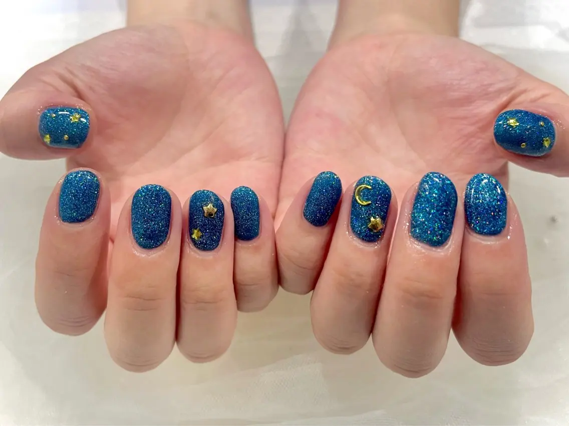 ネイル ラメ(グリッター) ハンドネイル Nail salon Cielel⟡Ayaのネイルデザイン