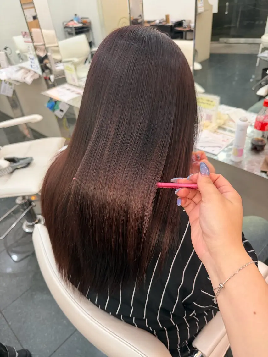カラー 🫧透明感艶カラー& レイヤー/ゆめ🫧のヘアスタイル