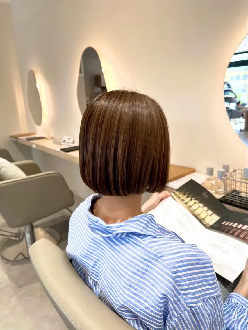 ショート ヘアカラー 🩵透明感カラー🩵 TOMOのヘアスタイル