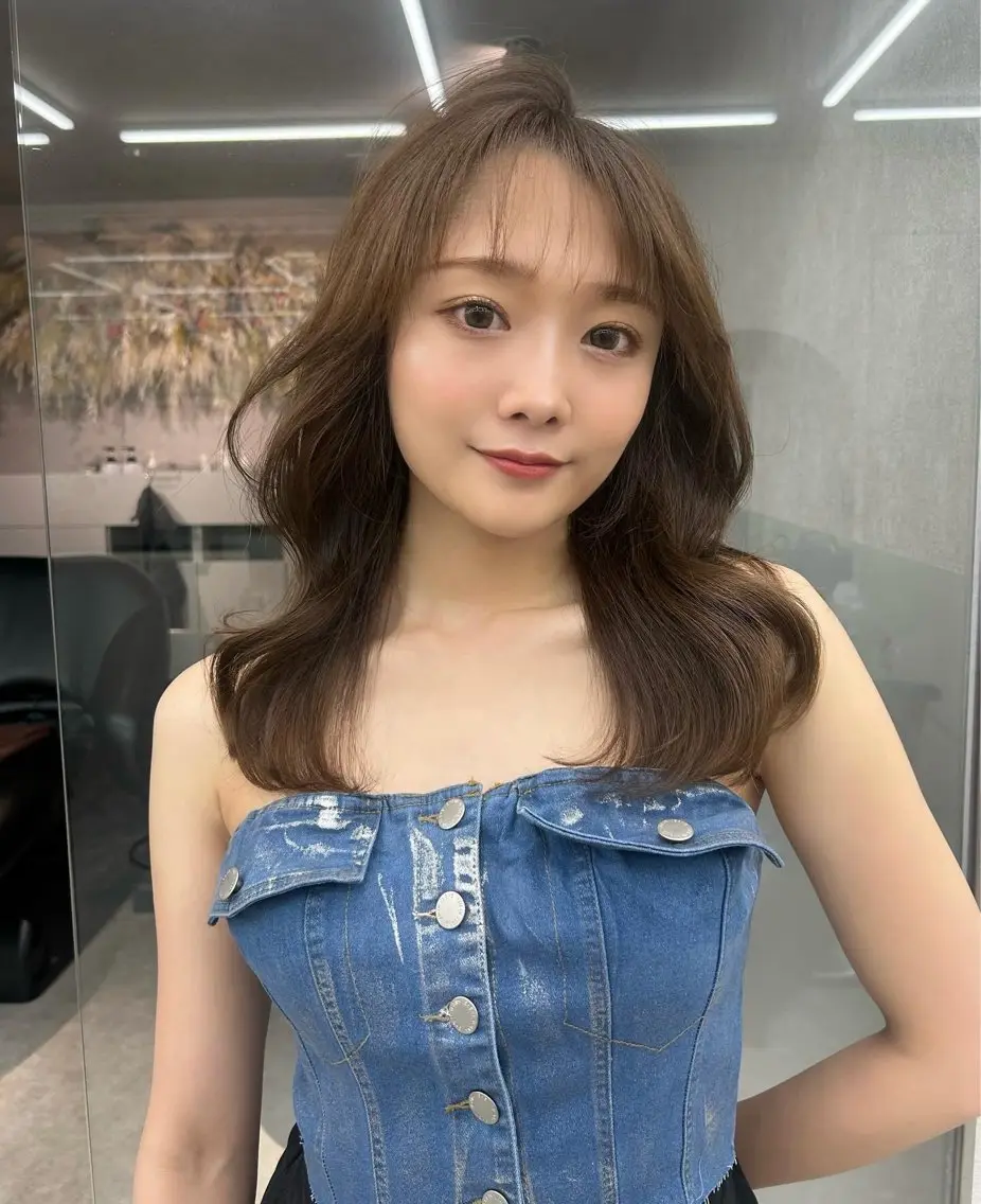 セミロング カラー ヘアアレンジ カット ヘアカラー トリートメント fumika🎀 ベージュのヘアスタイル