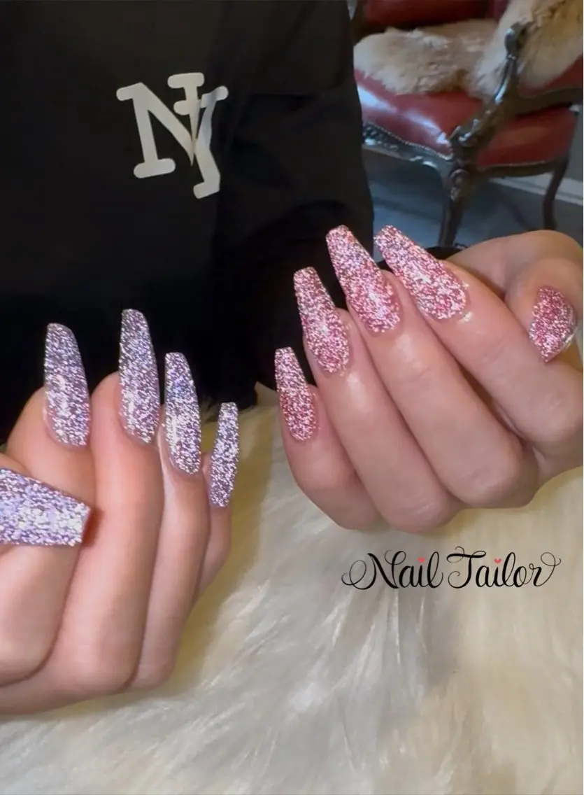 ネイル 長さ出し フラッシュネイル ロングネイル 夏ネイル ハンドネイル NailTailor ネイルテイラーのネイルデザイン