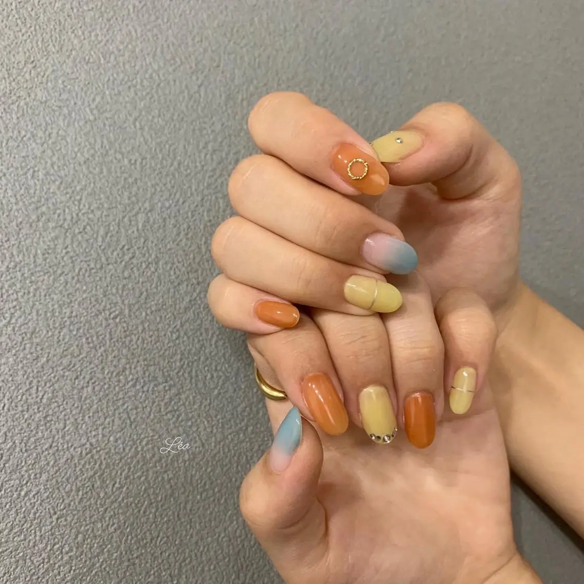 ネイル ジェルネイル 持ち込み パラジェル ソフトジェル Léa nailのネイルデザイン