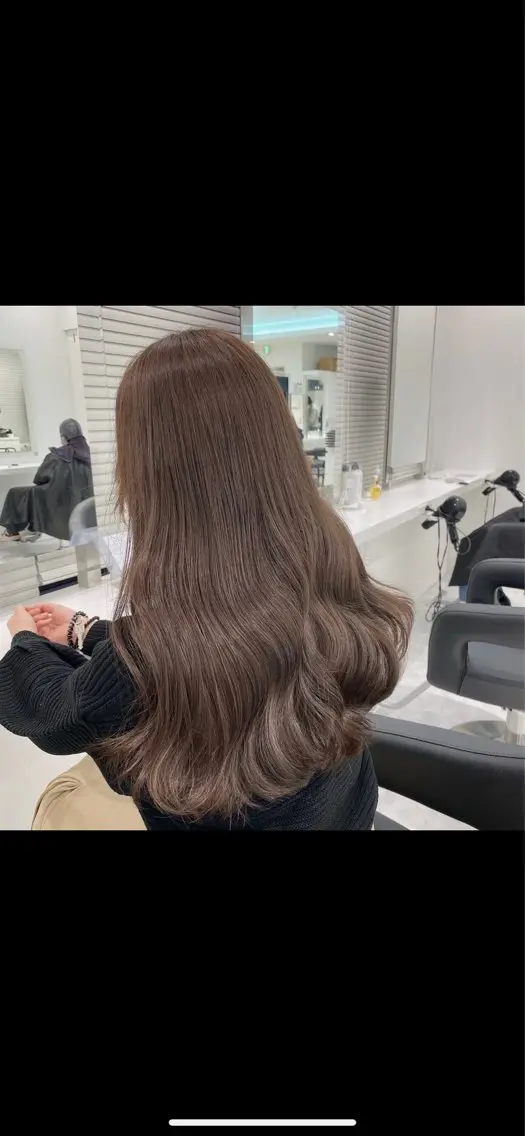 ロング カラー トレンド韓国ヘアー♡ 横浜美容室♡のヘアスタイル