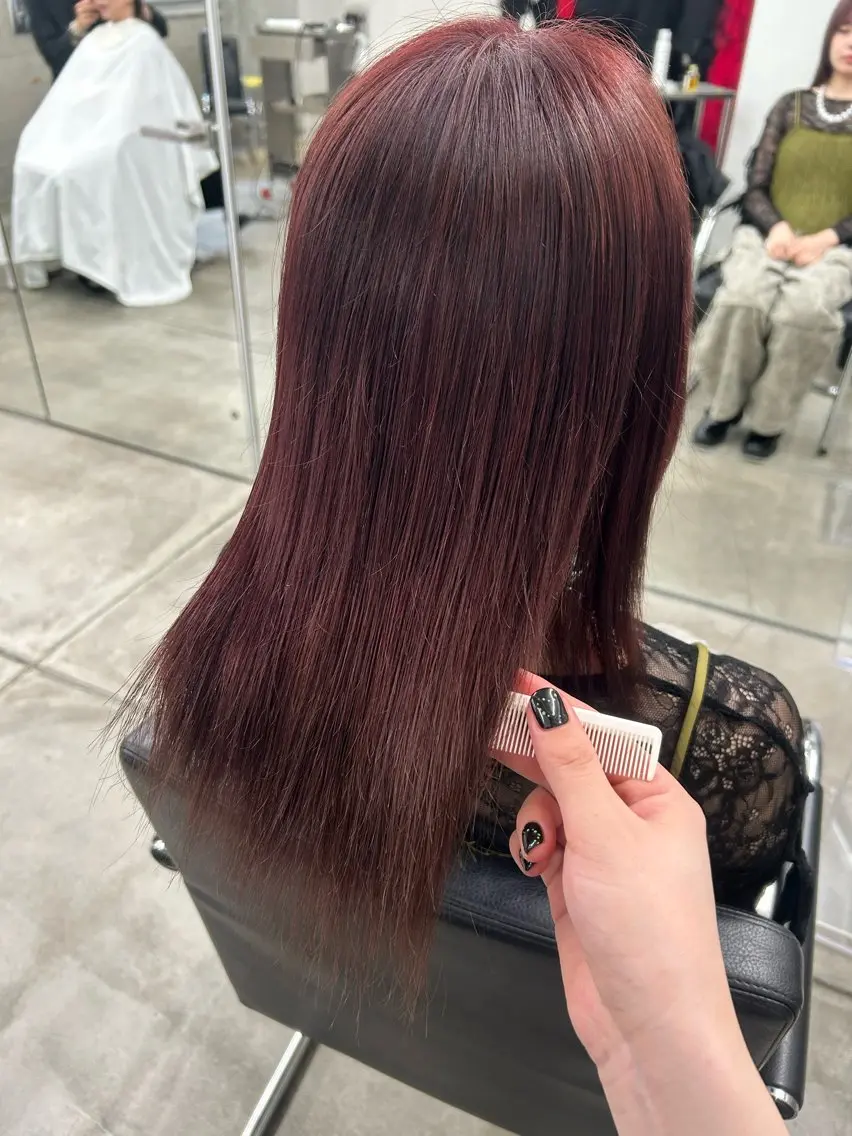 セミロング ヘアカラー 北浦 雅のヘアスタイル