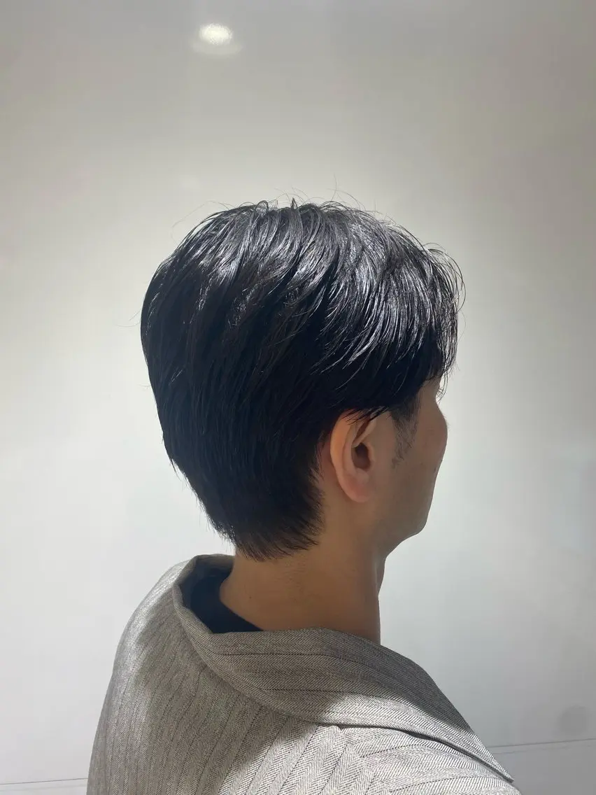 メンズ センターパート カット 石山 海斗のヘアスタイル