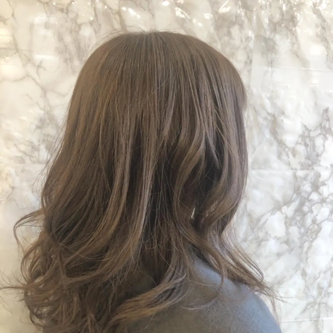 ミディアム カラー ブリーチ 透明感カラー 東中野🥇美容室 FLOW東中野店のヘアスタイル