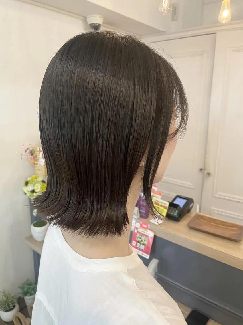 🖤暗髪にしたい　学生の方限定🖤黒染めじゃなく色持ち抜群‼︎ シルクトリートメント付き🐼❤︎♡❤︎の写真