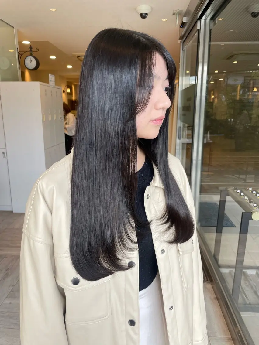 ロング 顔周りカット 髪質改善 カット ヘッドスパ ✨レイヤーお任せ✨ 林有里子のヘアスタイル