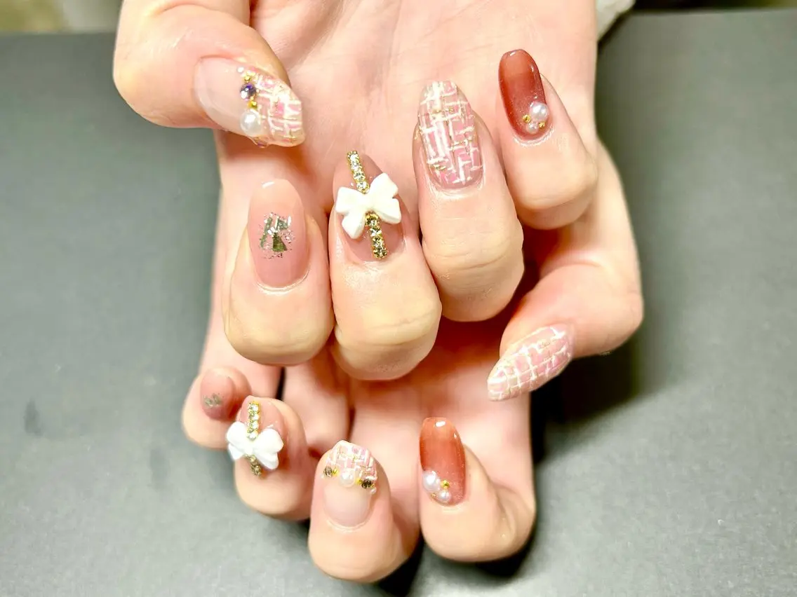 ネイル ハンドネイル Mela ミユ🌼.*のネイルデザイン