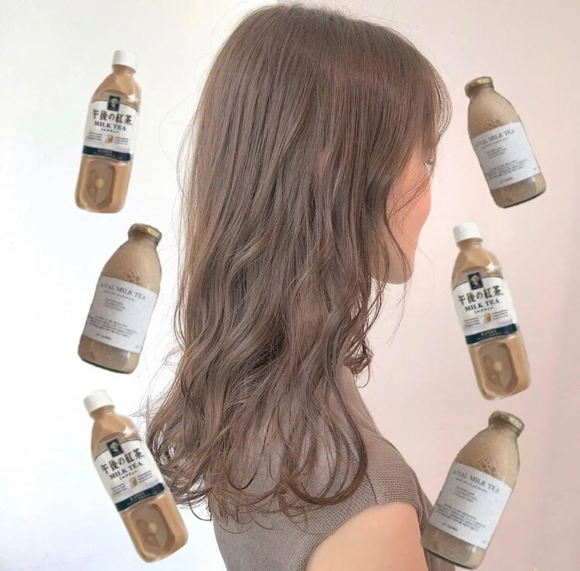 ミディアム 🩶透髪×モテ髪🩶 FRUITS🏹🩶のヘアスタイル