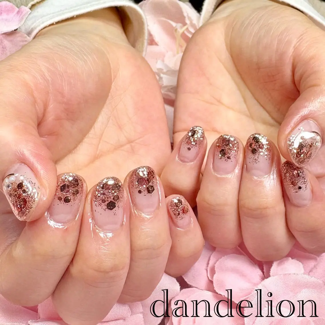 ネイル ハンドネイル ハンドケア dandelion ダンデライオンのネイルデザイン