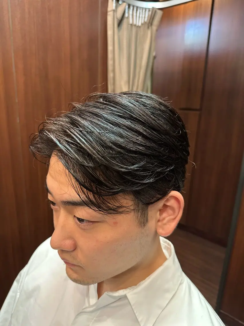 ミディアム メンズ アサノ ソウタのヘアスタイル