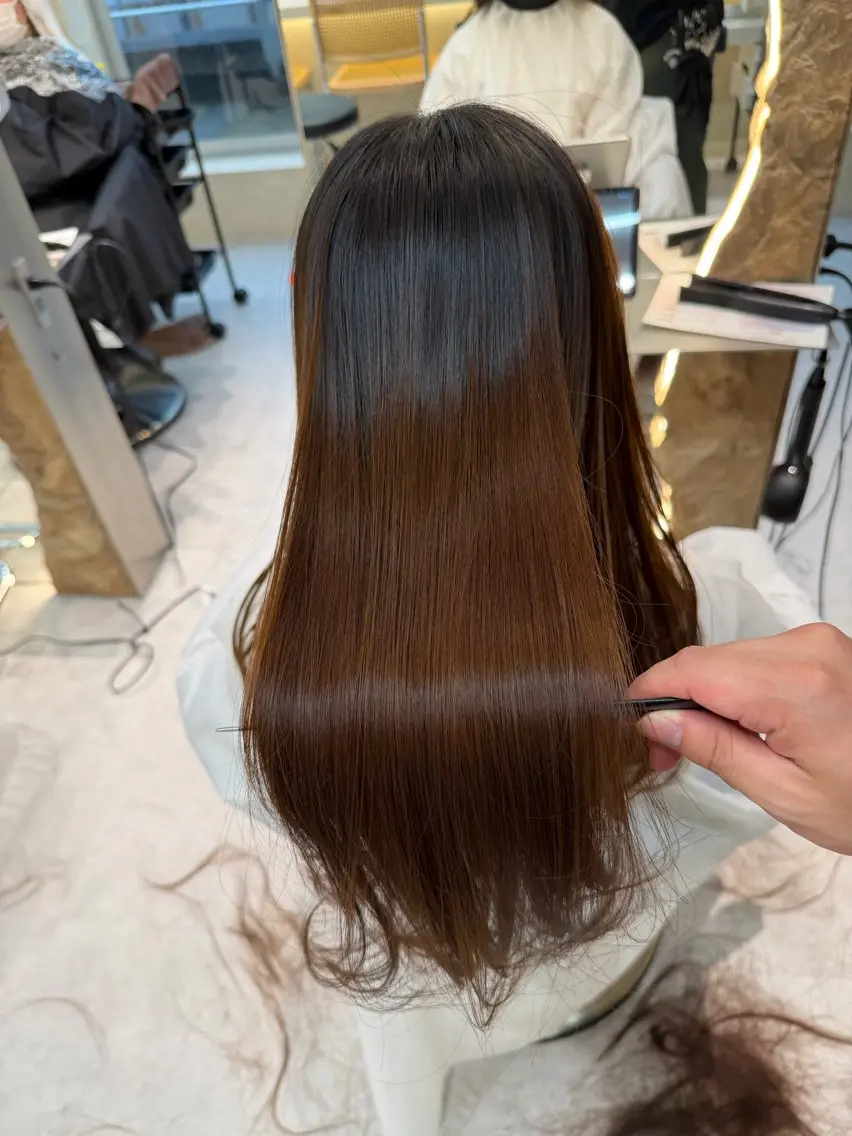 ロング カット 縮毛矯正 トリートメント 縮毛矯正/髪質改善 🌟本郷壮一郎のヘアスタイル