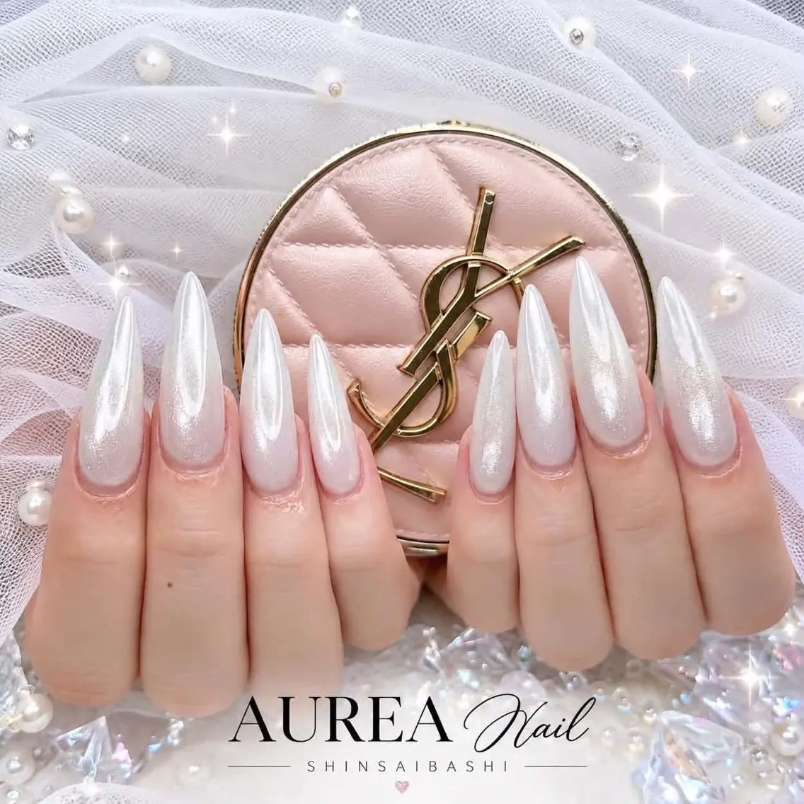ネイル アートネイル ボルドー 長さ出し ハロウィン キラキラネイル ハンドネイル ハンドケア Mina Aurea Nailのネイルデザイン