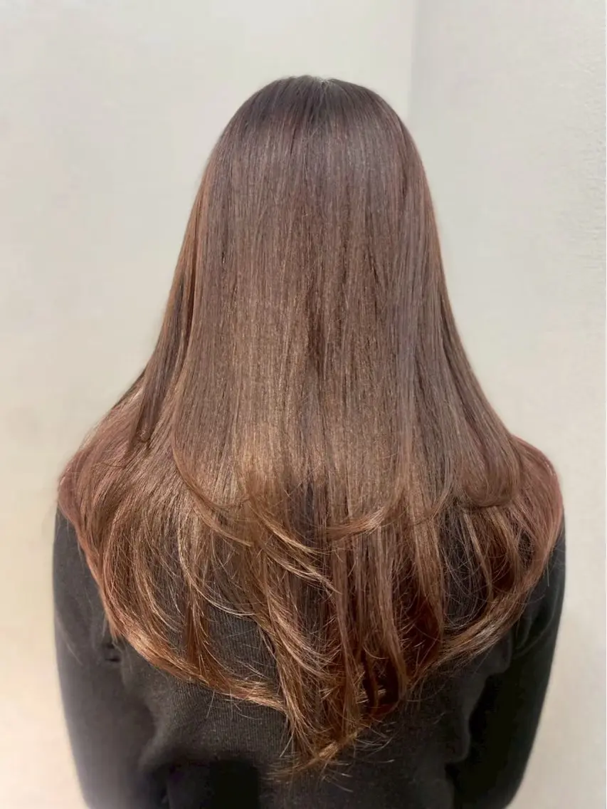 ロング カラー 北村 理奈のヘアスタイル
