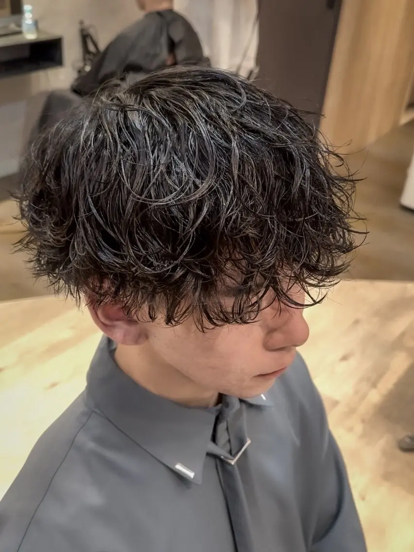 メンズ メンズパーマ 坂口 駿平のヘアスタイル