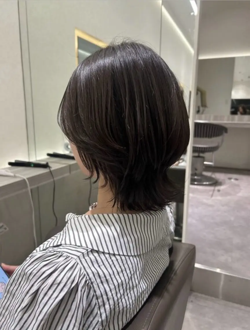 ミディアム 中竹 利奈のヘアスタイル
