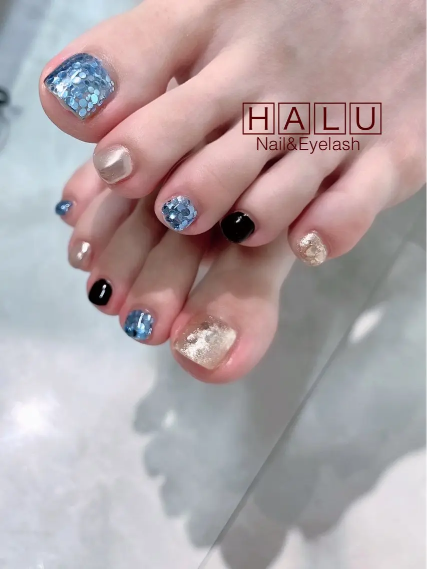 ネイル キラキラネイル HALU ハルのネイルデザイン