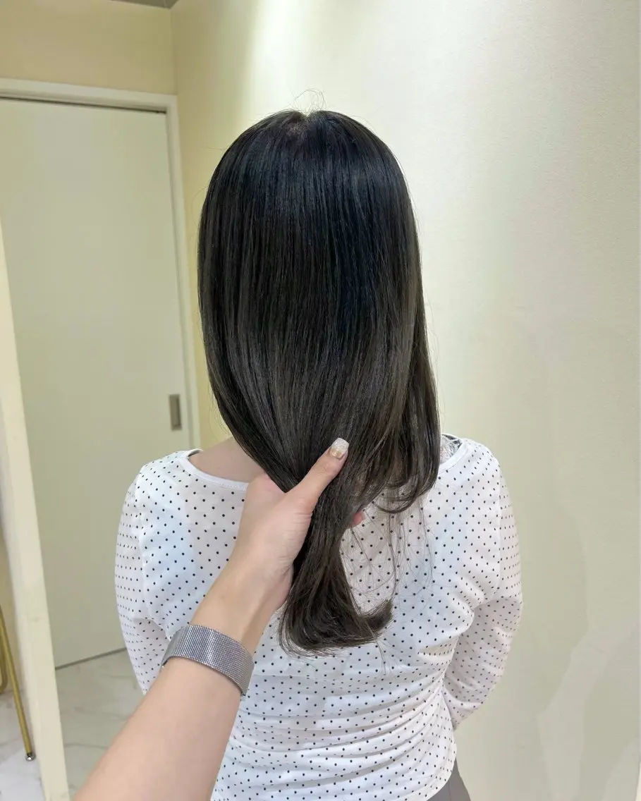 セミロング 髪質改善 縮毛矯正 カット ヘアカラー 縮毛矯正 レイヤーカット/ 髪質改善/toa🕊のヘアスタイル