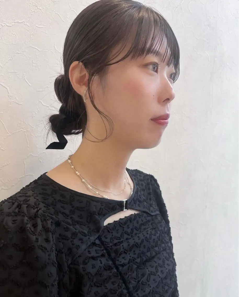 ロング カラー ヘアアレンジ ヘアセット nakahara madokaのヘアスタイル