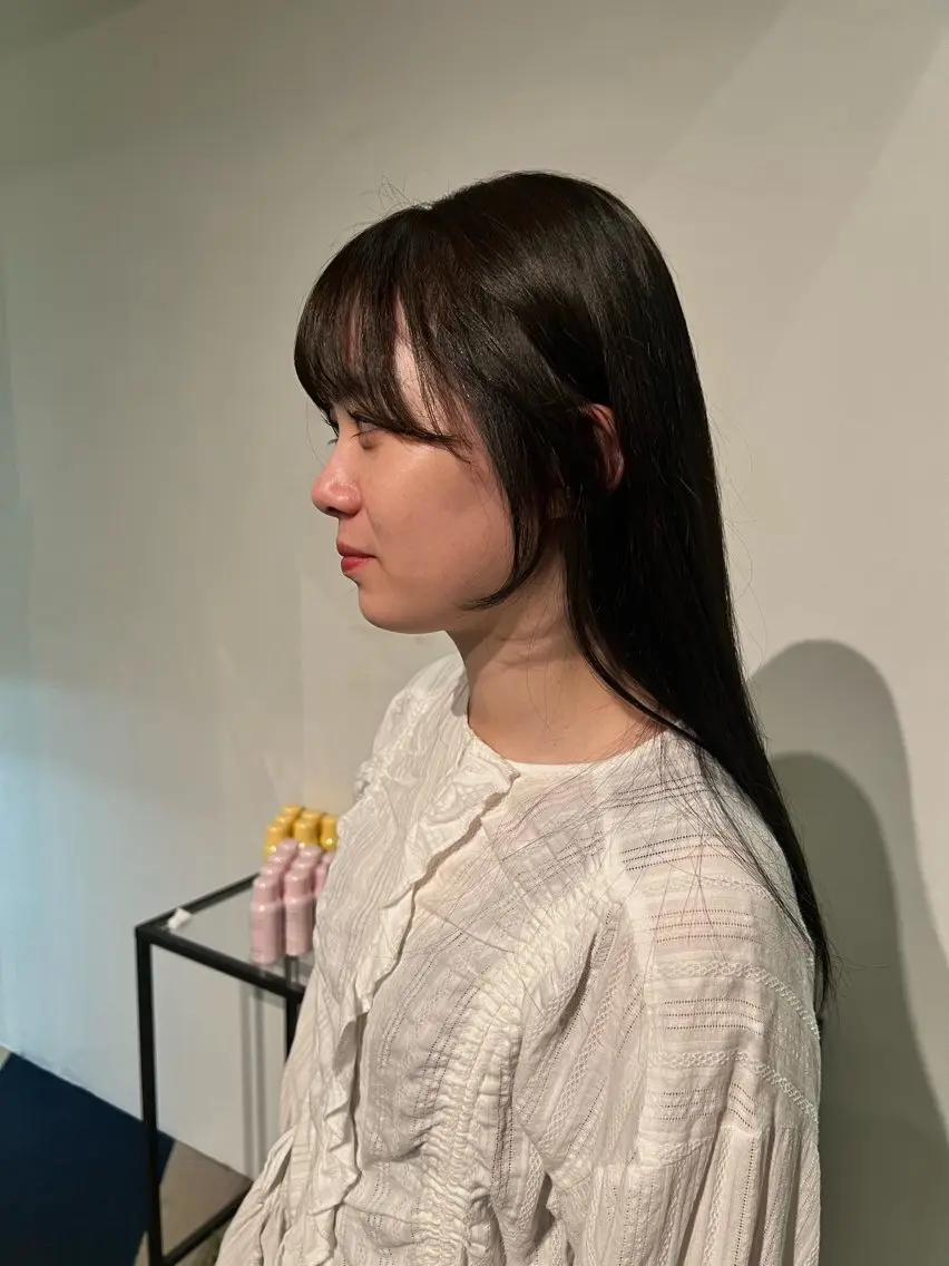 《レディース限定》前髪カット&顔周りカット+ワンカラーの写真