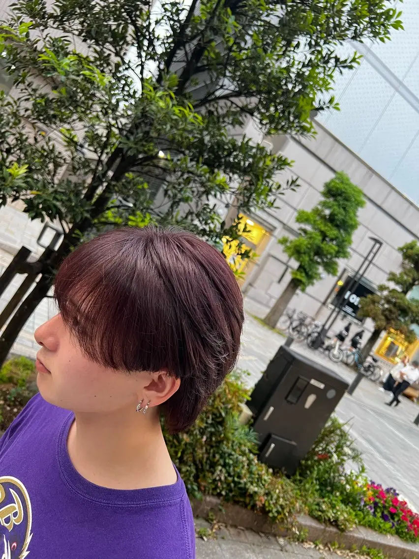 カラー ヘアカラー 郡山駅前メンズ特化 岩﨑大翼のヘアスタイル
