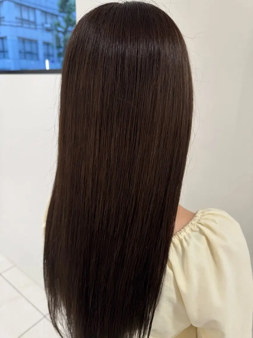ロング カラー カット ヘアカラー ツチダ ヒナのヘアスタイル