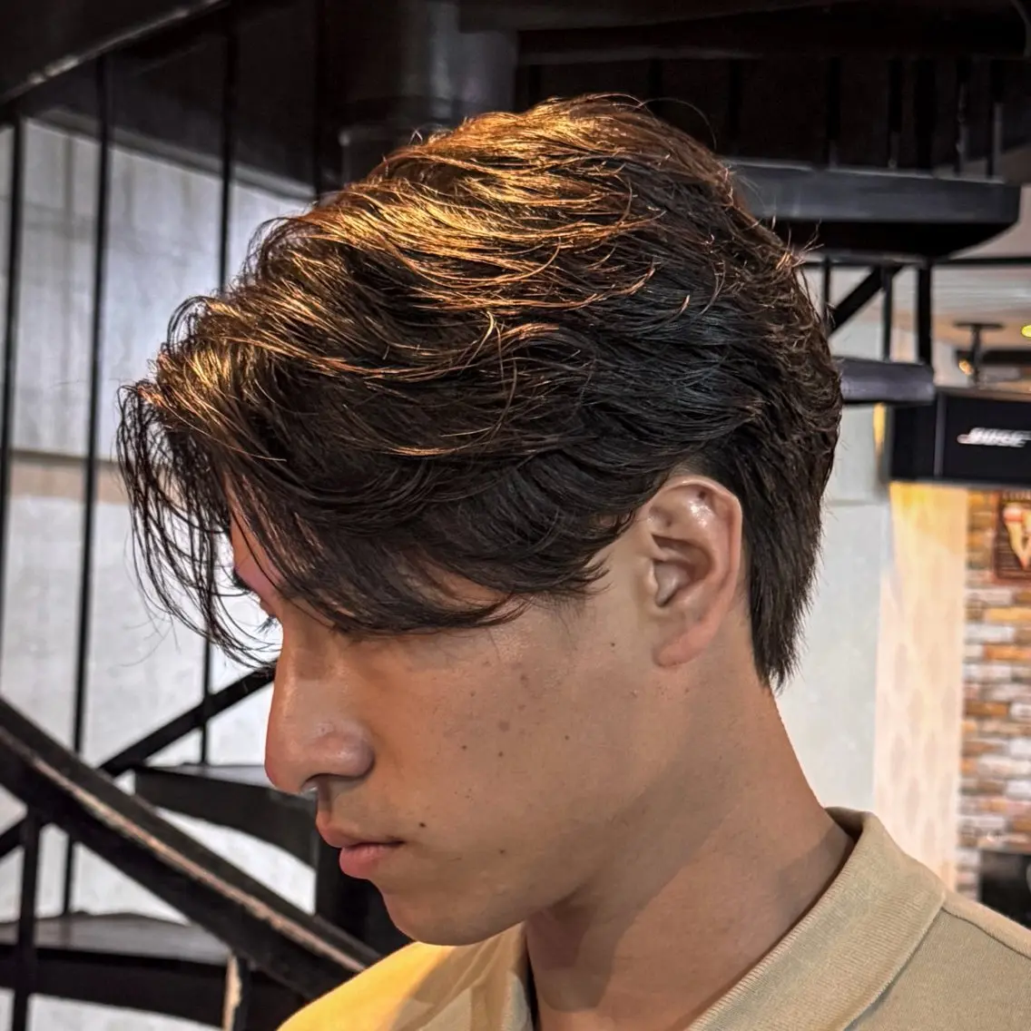 ショート パーマ メンズ フェザーパーマ メンズパーマ カット パーマ 立川メンズカット/ メンズパーマ💈三上のヘアスタイル