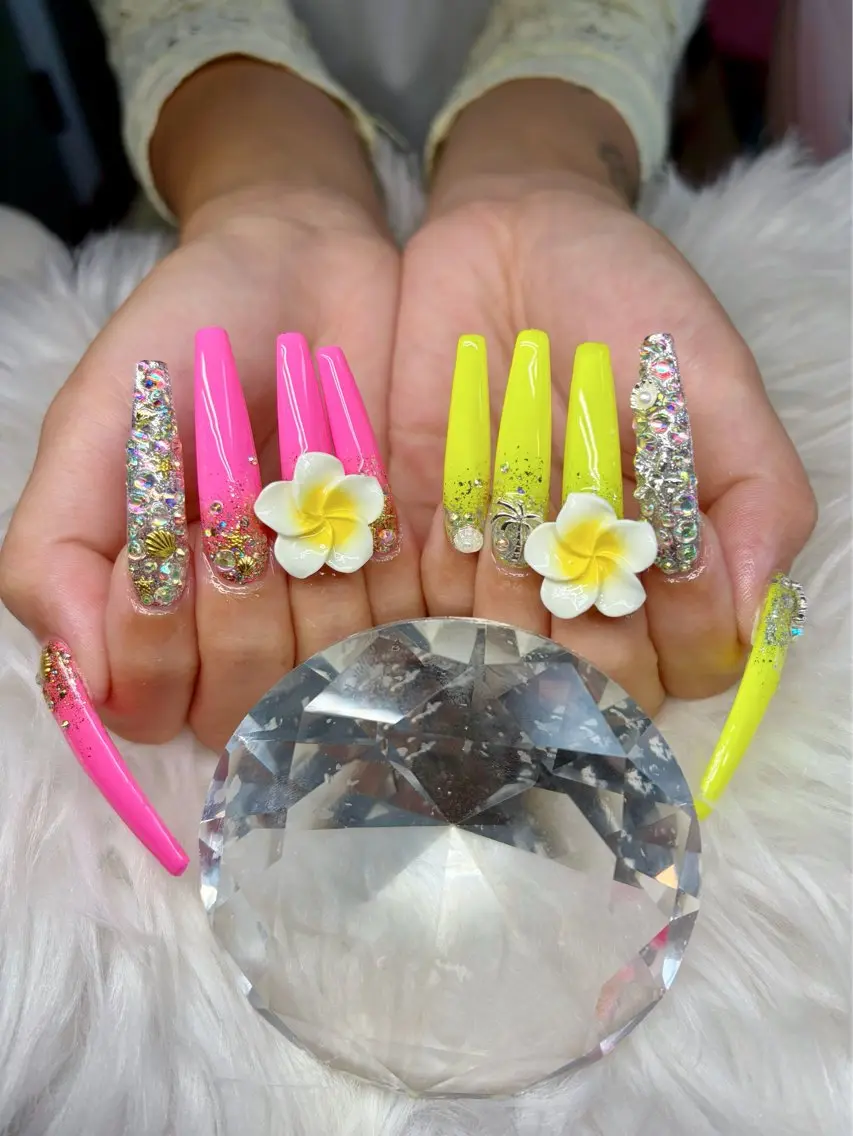 ネイル アートネイル オーロラネイル チークネイル 長さ出し フットネイル ハンドネイル Chan nailsのネイルデザイン