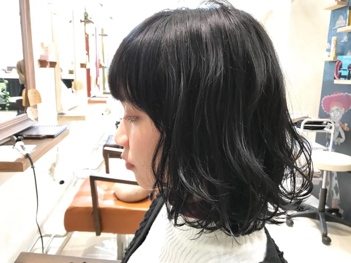 カラー 黒髪 メンズ指名多数!! 田島史也のヘアスタイル