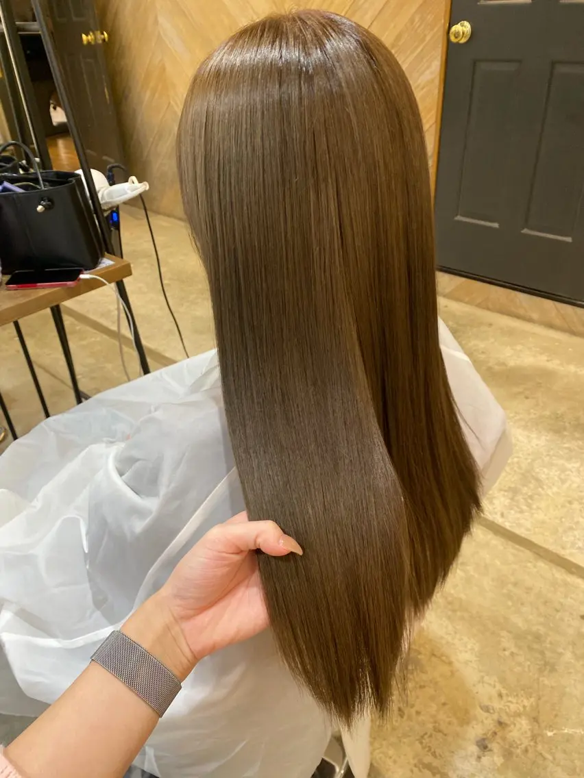 ロング カラー カット ヘアカラー トリートメント rami💞 髪質改善のヘアスタイル