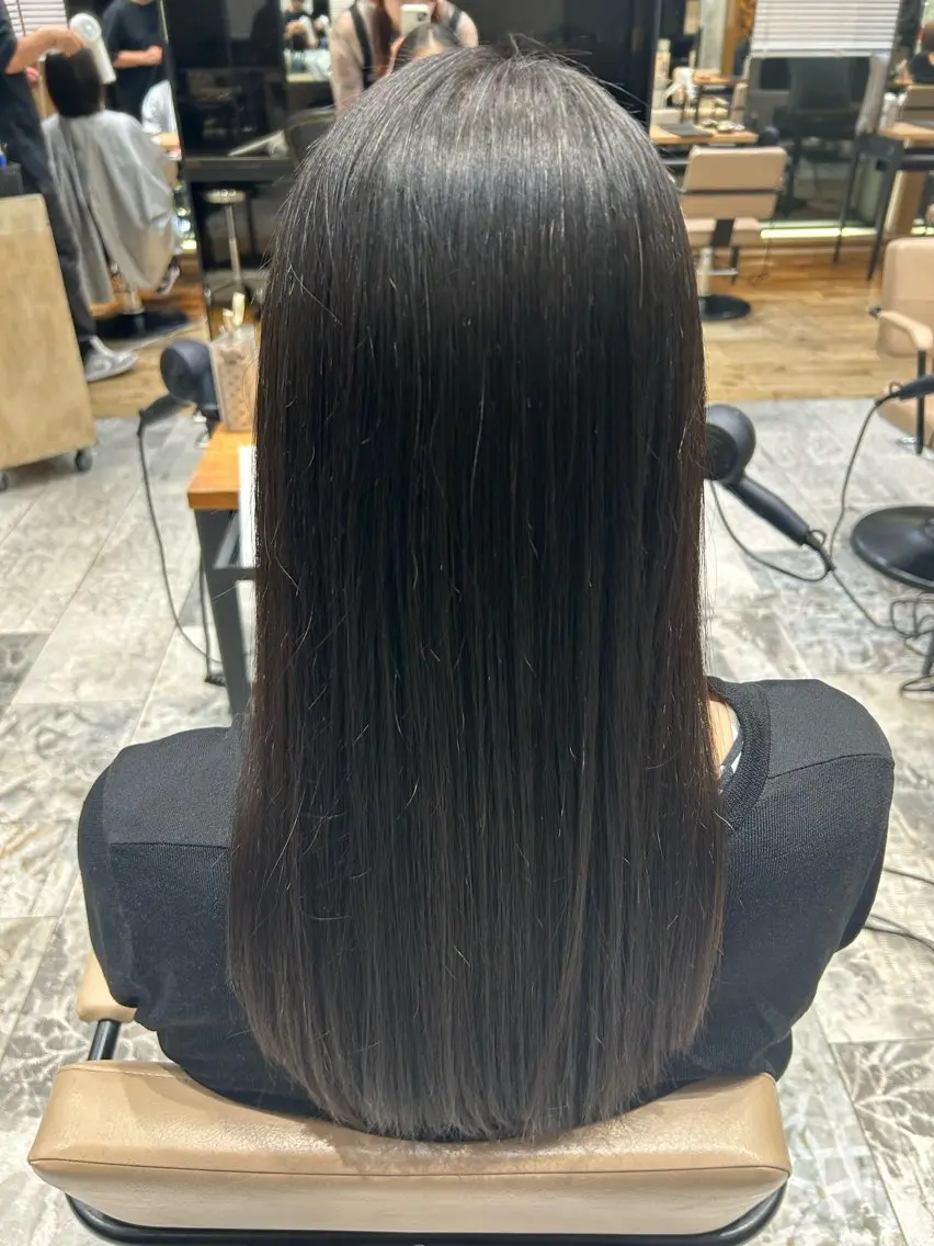 ロング 縮毛矯正 ヘアアレンジ /カラー和田茉日琉のヘアスタイル