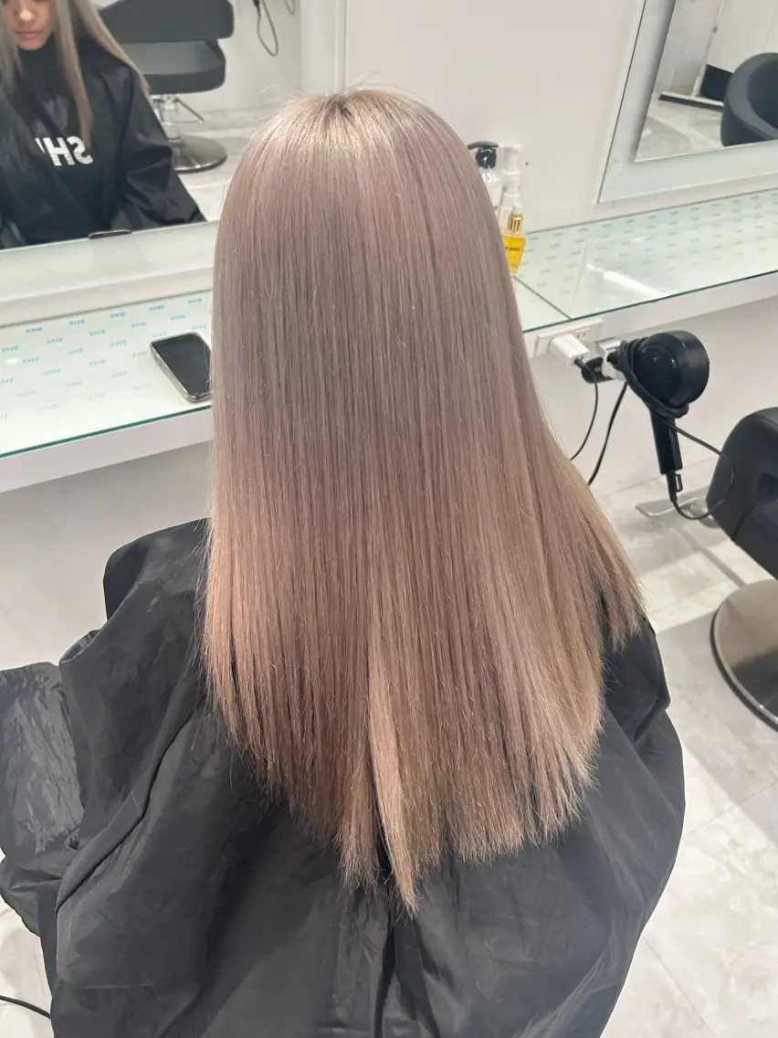 ロング ヘアカラー トリートメント ヘアセット 🩷暖色カラー🩷 BONのヘアスタイル