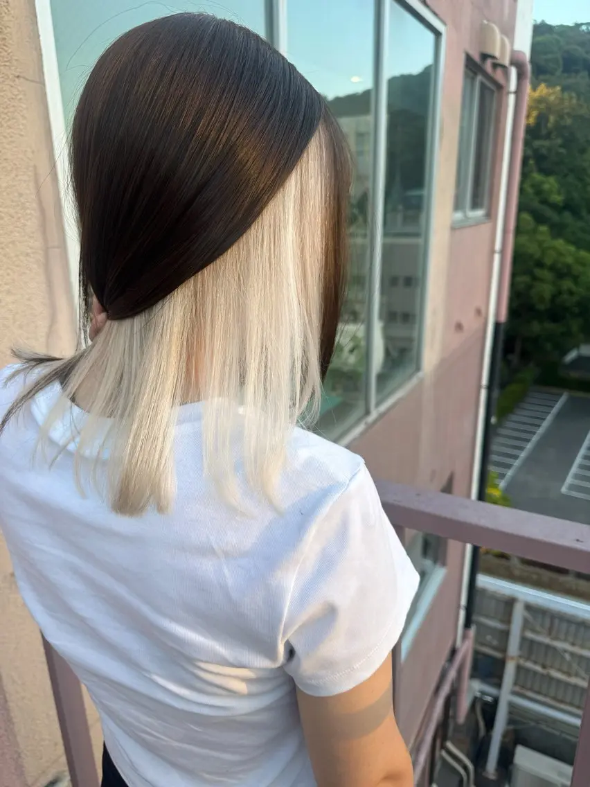 セミロング カラー インナーカラー ヘアカラー Viage （ビアージュ）のヘアスタイル
