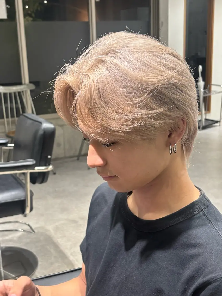 ショート カラー メンズ 【メンズパーマ特化】 中戸 滉のヘアスタイル