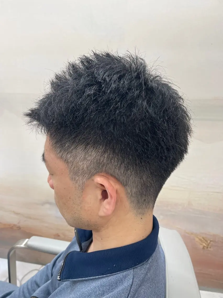 ショート メンズ カット メンズパーマ 朝ラクセット 颯のヘアスタイル