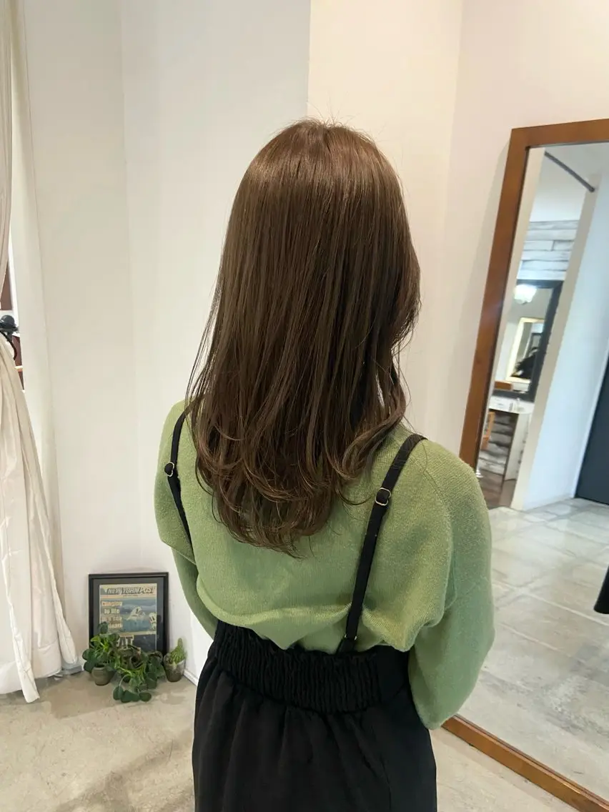 ロング まつ あみのヘアスタイル