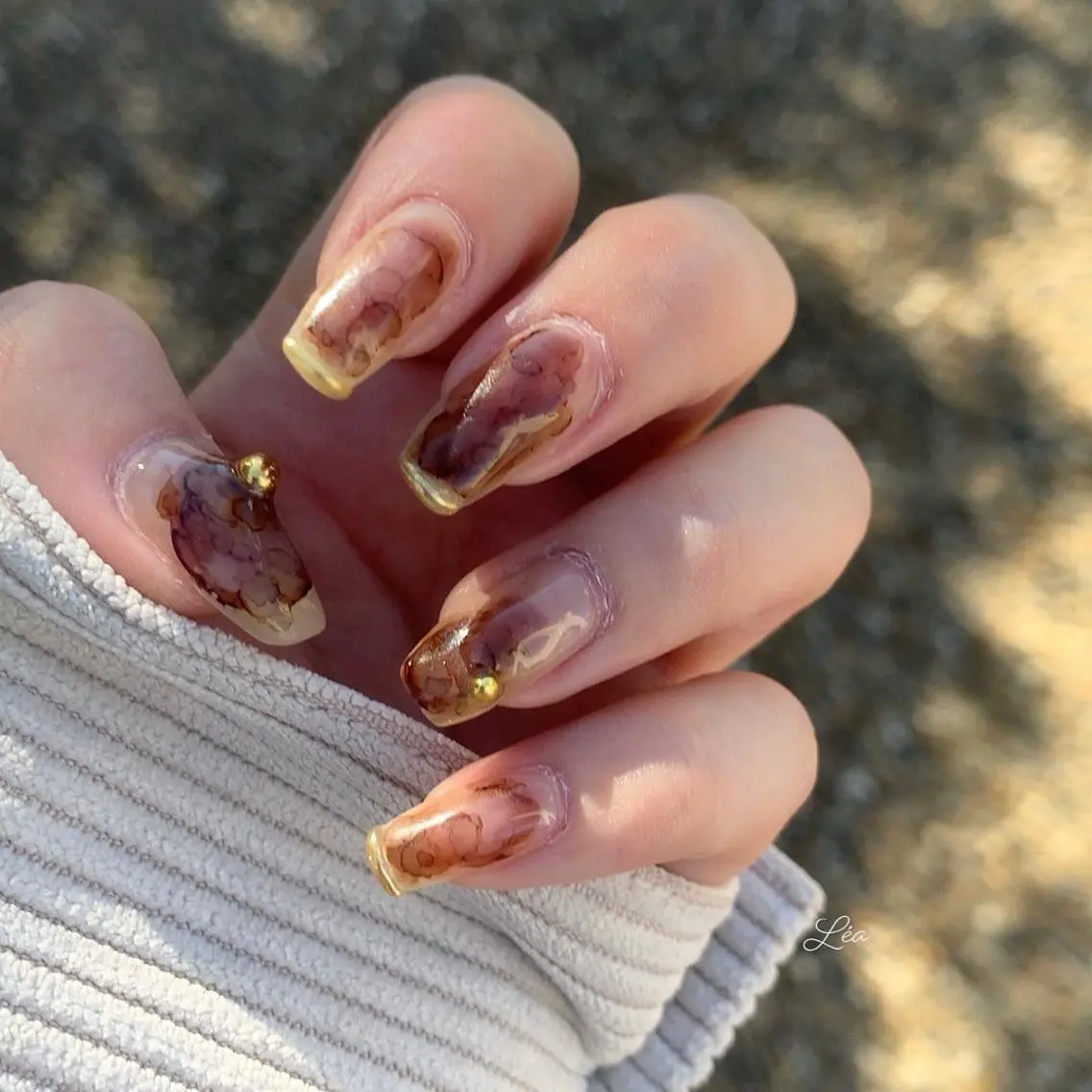 ネイル ジェルネイル 持ち込み パラジェル ソフトジェル Léa nailのネイルデザイン