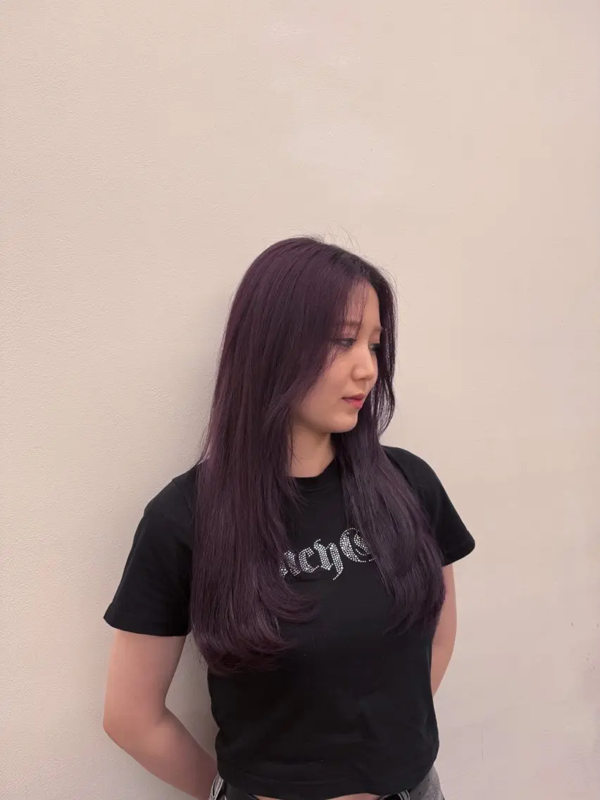 ミディアム カラー ヘアアレンジ Over hair_ misakiのヘアスタイル