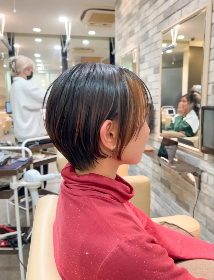 ショート ボブ 似合わせカット ショートヘア バタフライレイヤー/ ニシトモユキのヘアスタイル