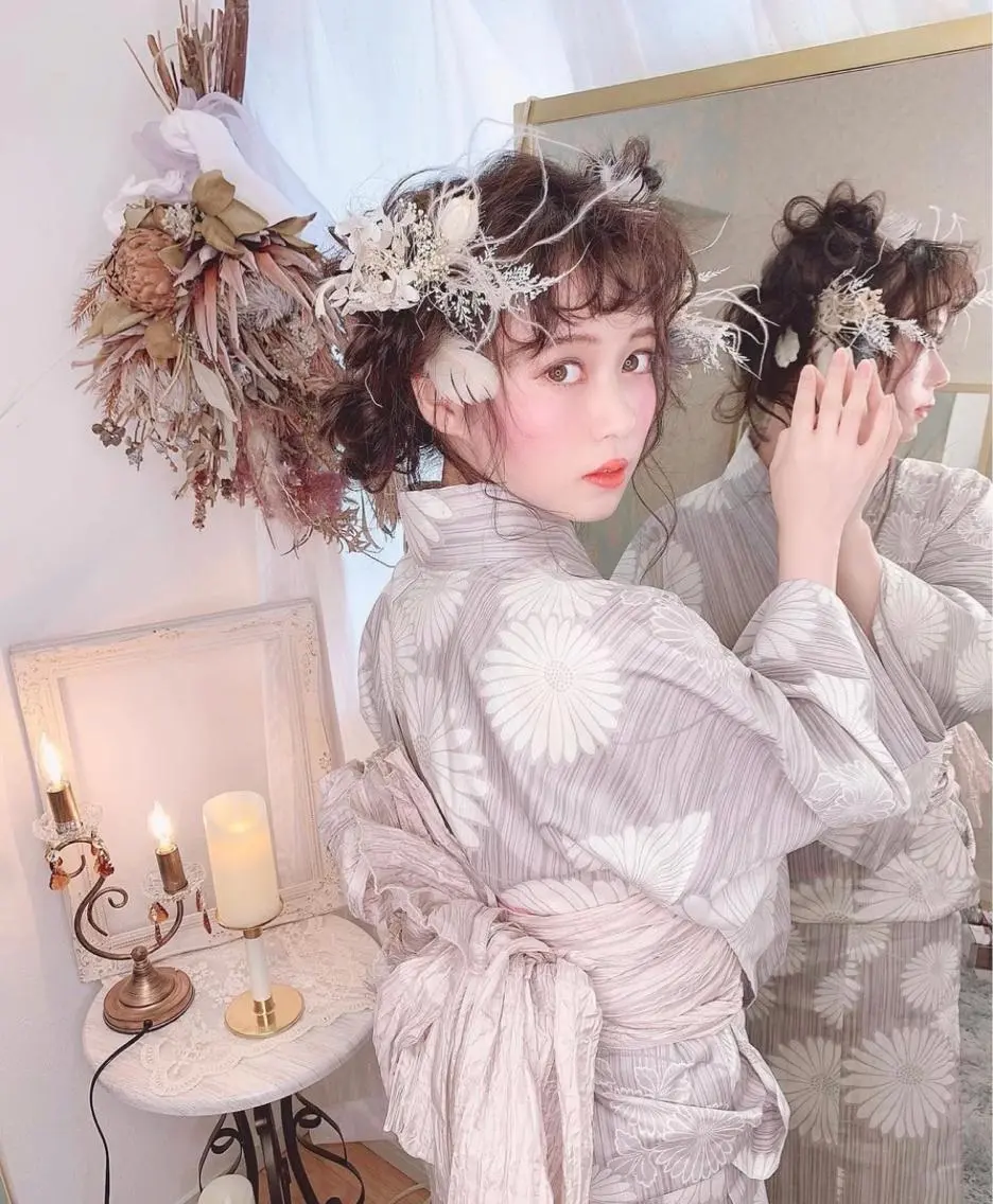 👘浴衣着付け＋ヘアセットの写真