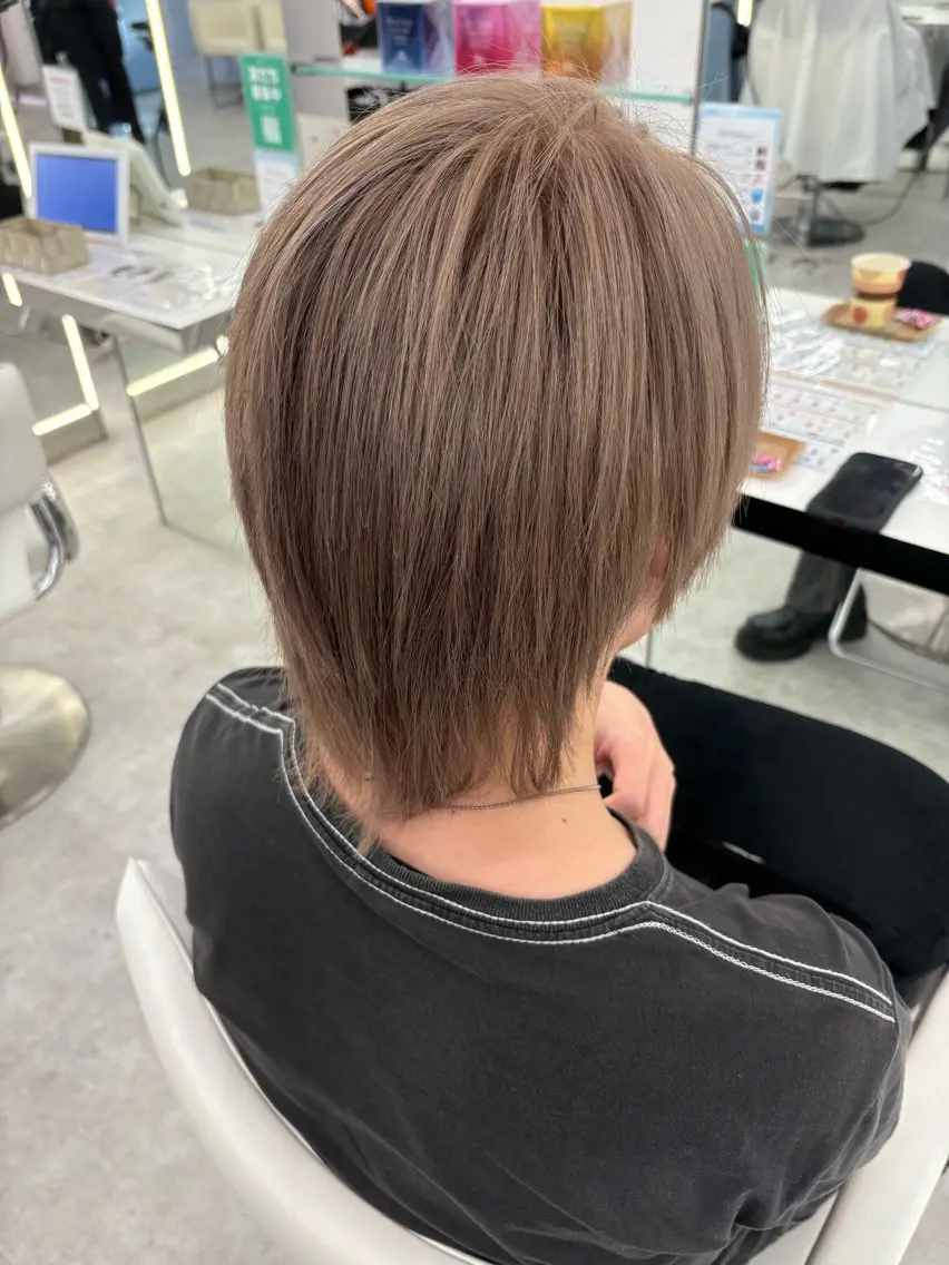 ショート カラー ヘアカラー トリートメント ダブルカラー/韓国風 🇰🇷RYUKIのヘアスタイル