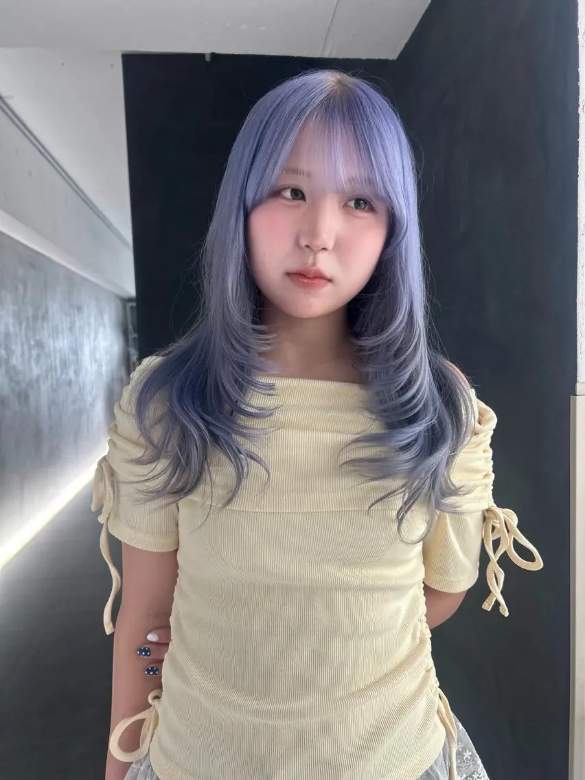 カラー カット ヘアカラー ️💜akari💜 ハイトーン/レイヤーのヘアスタイル