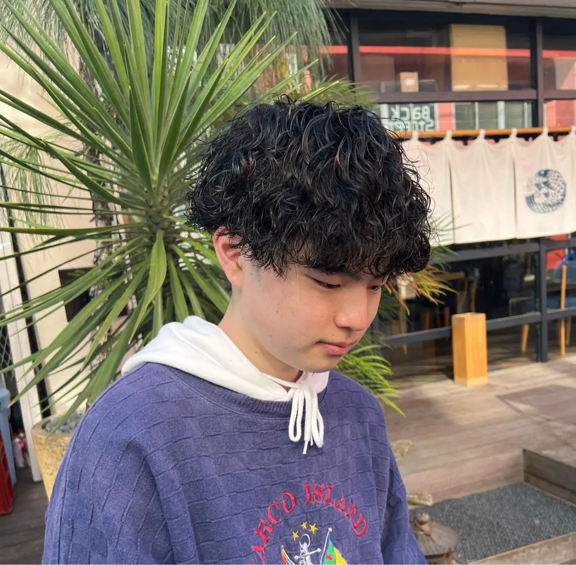 ショート カット パーマ バレイヤージュ職人 🔥代表YU-SHIのヘアスタイル