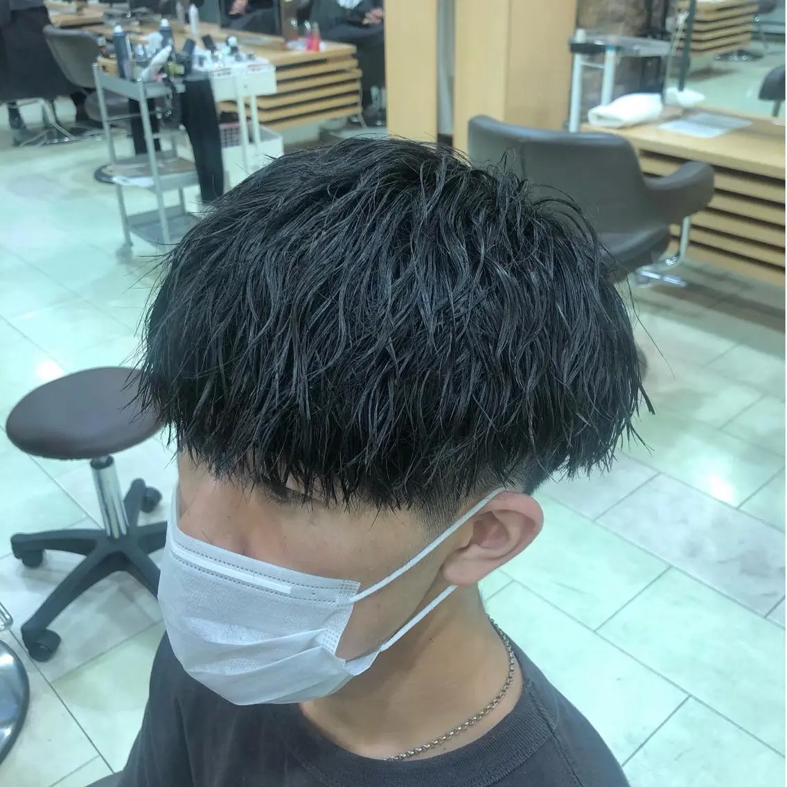 パーマ メンズ カット パーマ ヘアセット メンズ特化 古賀陸斗のヘアスタイル