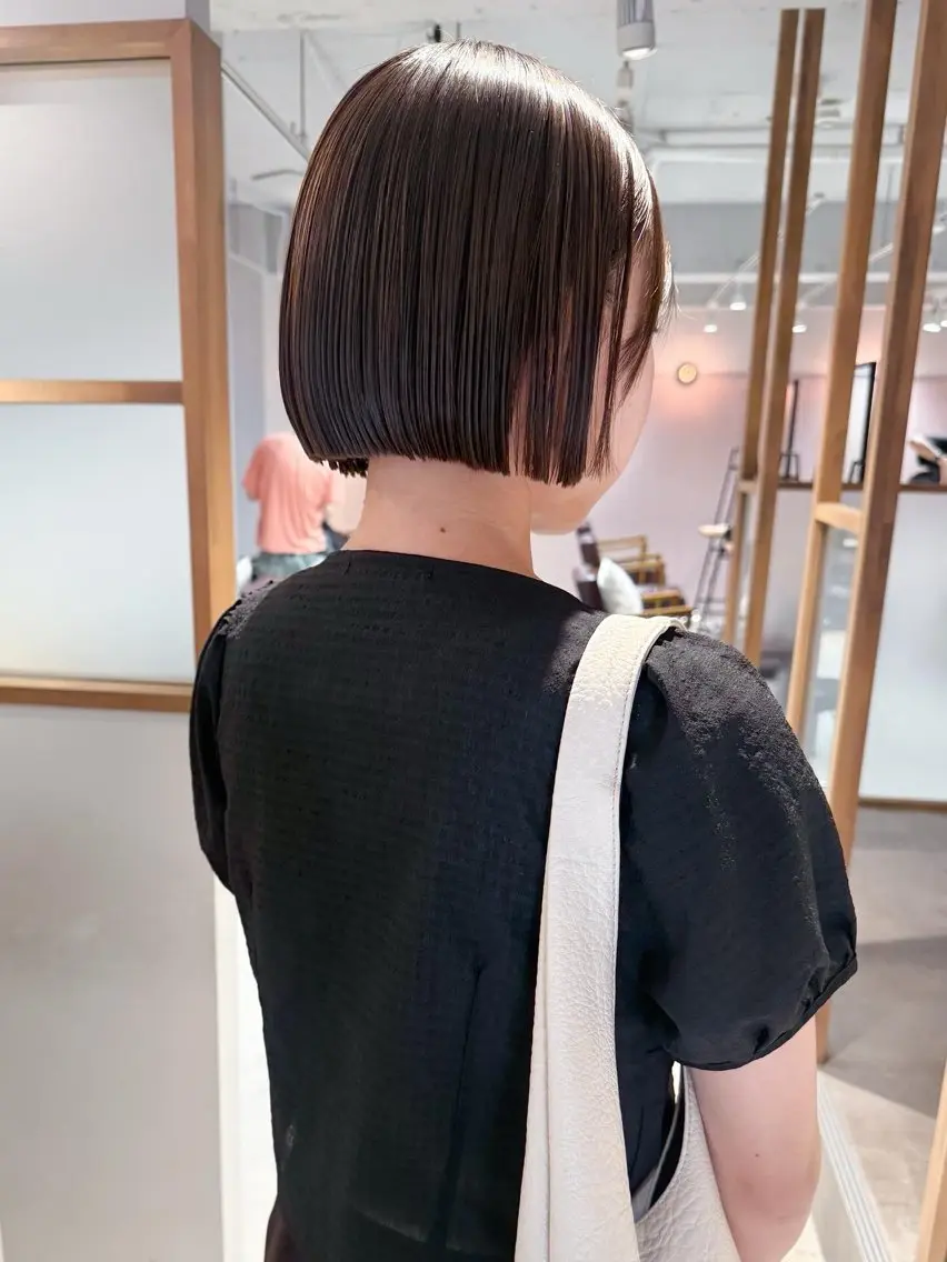 ショート 似合わせボブ×地毛風 縮毛矯正❕ayanaのヘアスタイル