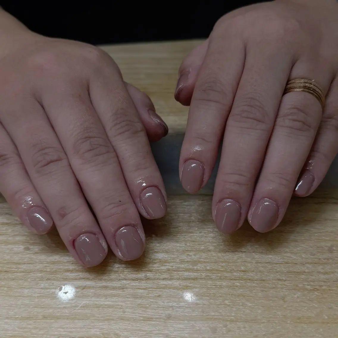 ネイル ピンク ピンクベージュ LOOP kanaのネイルデザイン